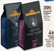 House of Coffees Coffee Assorted-250g Each