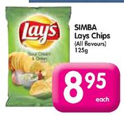 Simba Lays Chips(All Flovours)-125gm Each