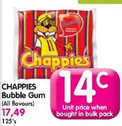 Chappies Bubble Gum(All Flavours)-125's Pack
