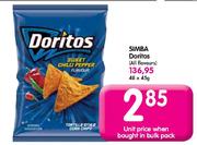 Simba Doritos(All Flavours)-45gm Each