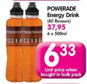 Powerade Energy Drink(All Flavours)-6x500ml 