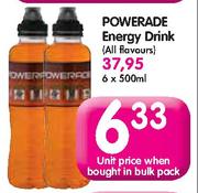 Powerade Energy Drink(All Flavours)-500ml Each