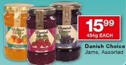 Danish Choice Jams Assorted-454g Each