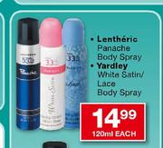 Lentheric Panache Body Spray-120ml