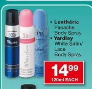 Yardley White Satin/Lace Body Spray-120ml