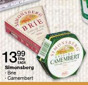 Simonsberg Brie/Camembert-125g each