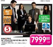 Sinotec 46" (117cm) 3D Full HD Slim LED TV(STL3-46MW48)