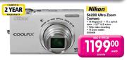 Nikon S6200 Ultra Zoom Camera