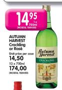 Autumn Harvest Crackling Or Rose-12x750ml