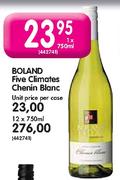 Boland Five Climates Chenin Blanc-12x750ml