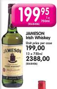 Jameson Irish Whiskey-12x750ml