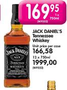 Jack Daniel's Tennessee Whiskey-12x750ml