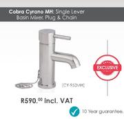 Cobra Cyrano MH: Single Lever Basin Mixer,Plug & Chain(CY-952MH)