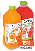 Ceres Fruit Squash Assorted-1.75 Ltr each