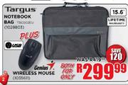 Targus Notebook Bag-15.6" (TBC002EU) + Genius Wireless Mouse