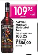 Captain Morgan Black Label Rum-750ml