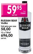 Russian Bear Vodka-12x750ml