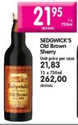 Sedgwick's Old Brown Sherry-12x750ml