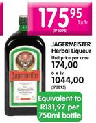 Jagermeister Herbal Liqueur-1 Ltr