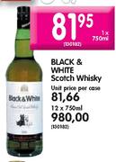Black & White Scotch Whisky-12x750ml