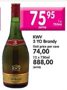 KWV 3 YO Brandy-750ml