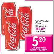 Coca-Cola Cans-440ml Each