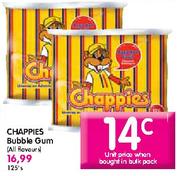 Chappies Bubble Gum-125's