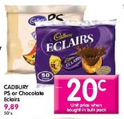 Cadbury PS or Chocolate Eclairs Each