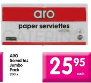 Aro Serviettes Jumbo Pack-200's
