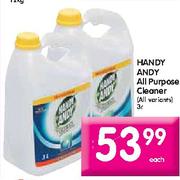 Handy Andy All Purpose Cleaner-3ltr Each