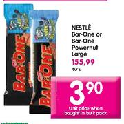 Nestle Bar-One or Bar-One Powernut Large-40's