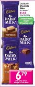 Cadbury Chocolate Slabs-12 x 90/100gm