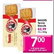 Bakers Tennis Biscuits-12 x 200gm