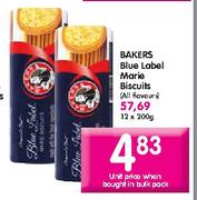 Bakers Blue Label Marie Biscuits-12 x 200gm