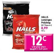 Halls Lozenges Polybag Each