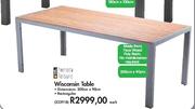 Terrace Leisure Wisconsin Rectangular Table-200x90cm