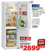 KIC White Fridge/Freezer-238Ltr(KB5027WH)