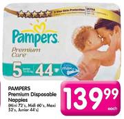 Pampers Premium Disposable Nappies Midi-60's Each