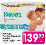 Pampers Premium Disposable Nappies Junior-44's Each