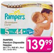 Pampers Premium Disposable Nappies Maxi-52's Each