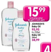 Johnson's Baby Oil-6 x 125ml 