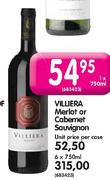Villiera Merlot Or Cabernet Sauvignon-6x750ml