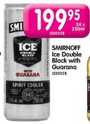 Smironoff Ice Double Black With Guarana-24x250ml
