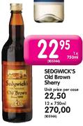 Sedgwick's Old Brown Sherry-12x750ml