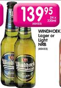 Windhoek Lager Or Light NRB-24x330ml