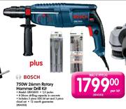 Bosch 26mm Rotary Hammer Drill Kit (GBH2600)-750W