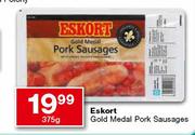 Eskort Gold Medal Pork Sausages - 375gm