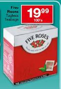 Five Roses Tagless Teabags - 100's