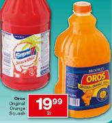 Oros Original Orange Squash - 2 Ltr