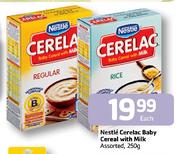 Nestle Cerelac Baby Cereal With Milk Assorted-250gm Each